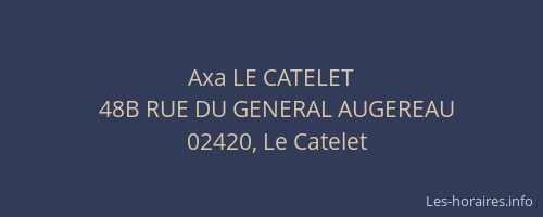 Axa LE CATELET