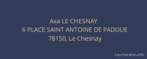 Axa LE CHESNAY