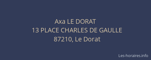 Axa LE DORAT