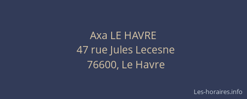 Axa LE HAVRE
