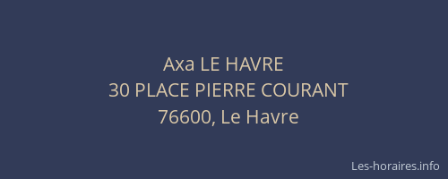 Axa LE HAVRE