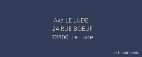 Axa LE LUDE