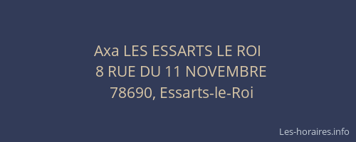 Axa LES ESSARTS LE ROI