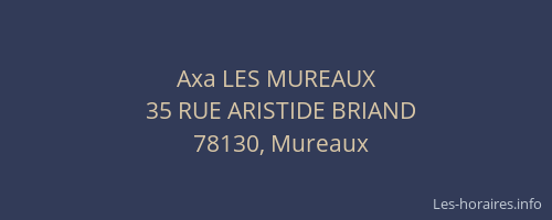 Axa LES MUREAUX