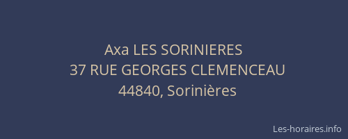 Axa LES SORINIERES