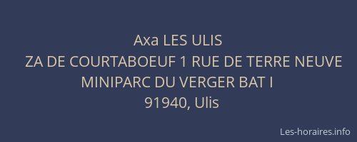 Axa LES ULIS