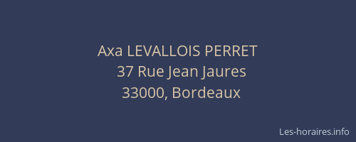 Axa LEVALLOIS PERRET