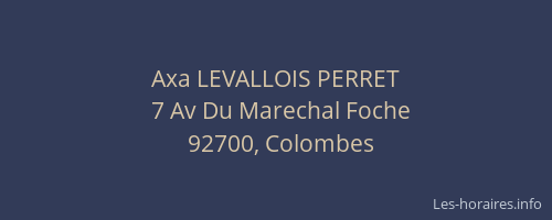 Axa LEVALLOIS PERRET