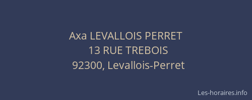 Axa LEVALLOIS PERRET