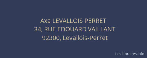 Axa LEVALLOIS PERRET