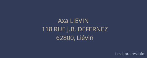 Axa LIEVIN