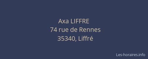 Axa LIFFRE