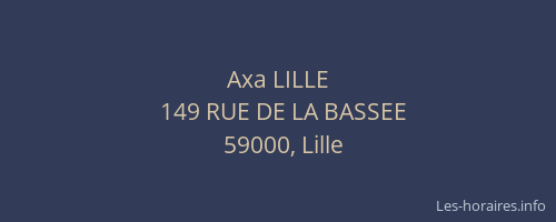 Axa LILLE