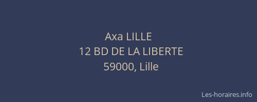 Axa LILLE