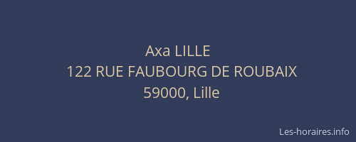 Axa LILLE