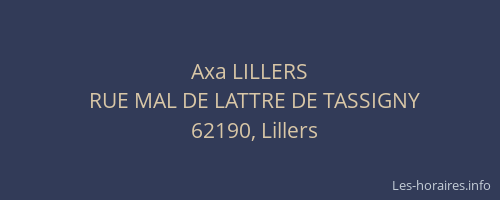 Axa LILLERS