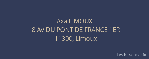 Axa LIMOUX