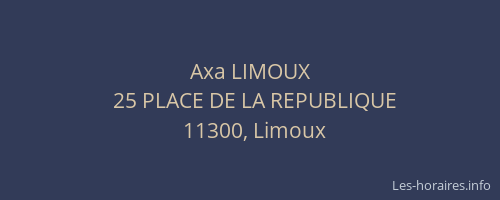 Axa LIMOUX
