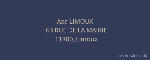 Axa LIMOUX