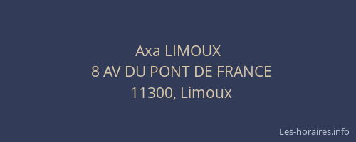 Axa LIMOUX