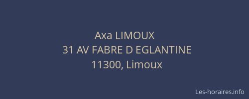 Axa LIMOUX