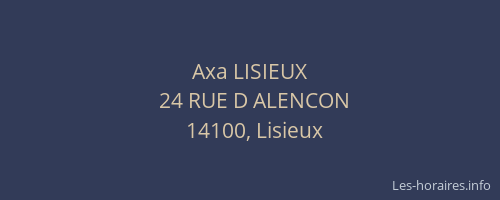 Axa LISIEUX