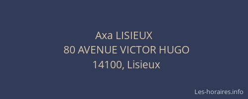 Axa LISIEUX