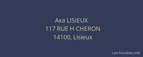 Axa LISIEUX