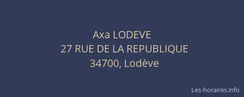 Axa LODEVE
