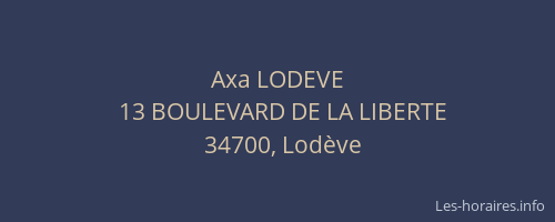 Axa LODEVE