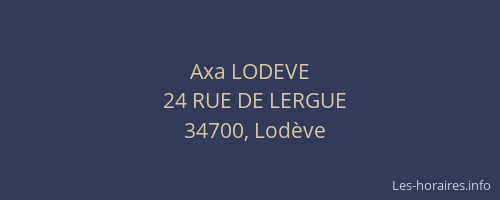 Axa LODEVE