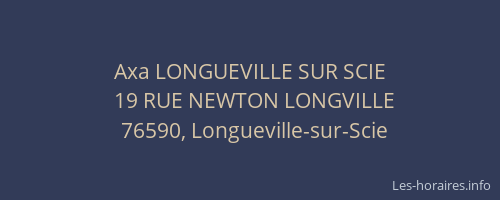 Axa LONGUEVILLE SUR SCIE