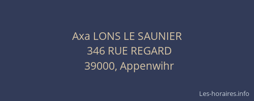 Axa LONS LE SAUNIER