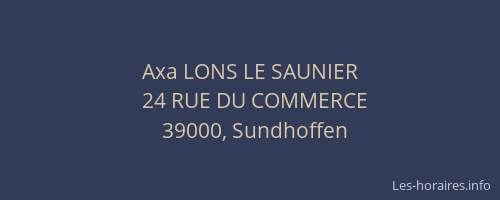 Axa LONS LE SAUNIER
