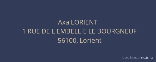 Axa LORIENT