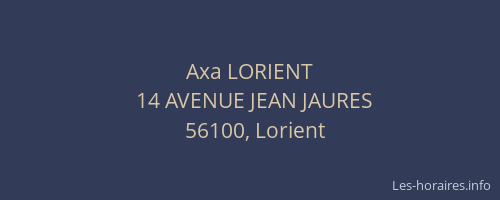 Axa LORIENT