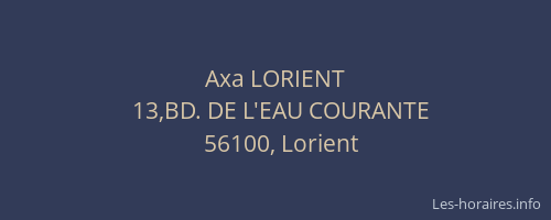Axa LORIENT