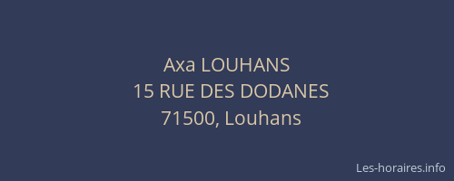 Axa LOUHANS