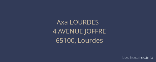 Axa LOURDES