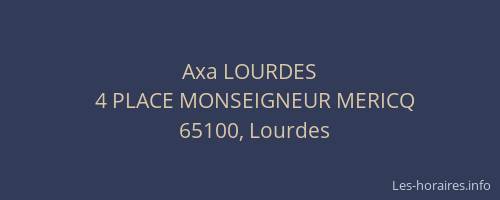 Axa LOURDES