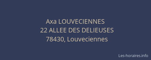 Axa LOUVECIENNES