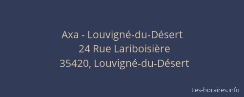 Axa - Louvigné-du-Désert