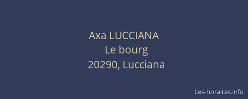 Axa LUCCIANA