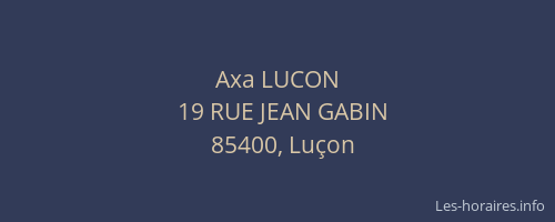 Axa LUCON