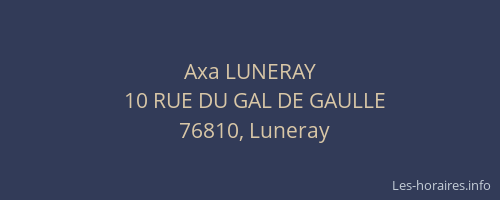 Axa LUNERAY