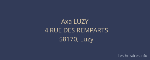 Axa LUZY