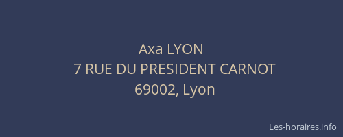 Axa LYON