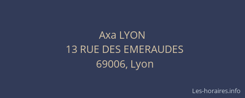 Axa LYON