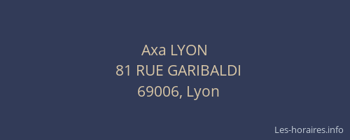 Axa LYON