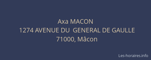 Axa MACON